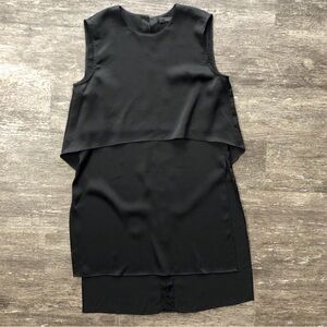 BCBGMaxAzaria black silky Tunic, EUC